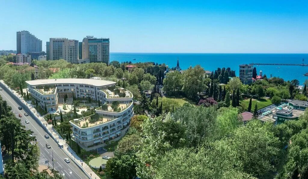 Магнит курортный просп 73 сочи фото Гранд Каскад, жилой комплекс, Курортный просп., 31/1, Сочи - Яндекс Карты