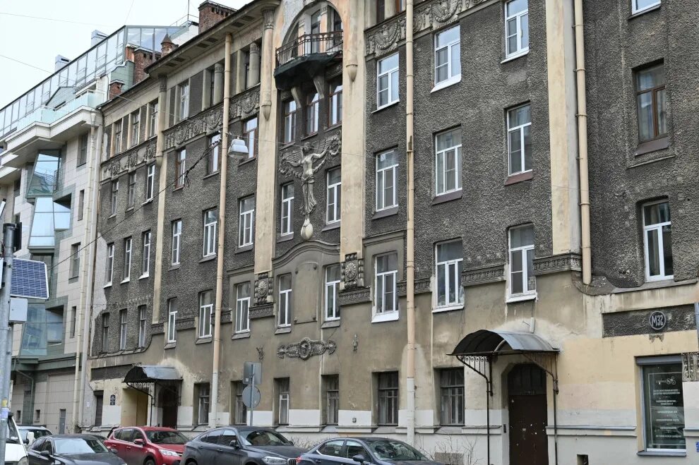 Магнит малый просп петроградской стороны 39 фото Дом с ангелом" на Петроградской стороне признан региональным памятником - Официа