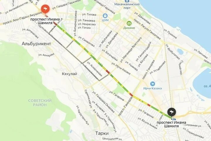 Магнит просп имама шамиля 43 махачкала фото Реконструкция проспекта Шамиля в Махачкале: лучше медленно, да лучше - МК Дагест