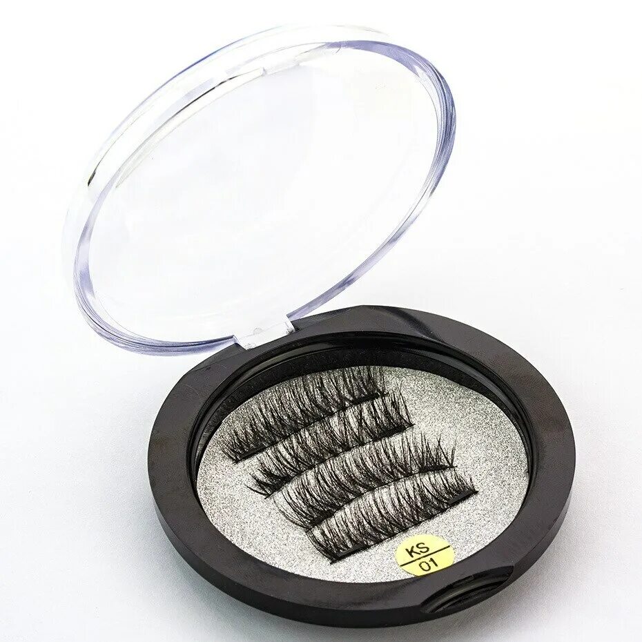 Магнит ресницы фото Magnet Lashes Магнитные ресницы 3D, KS01 ( 4 шт.на 2 магнитах) - купить с достав