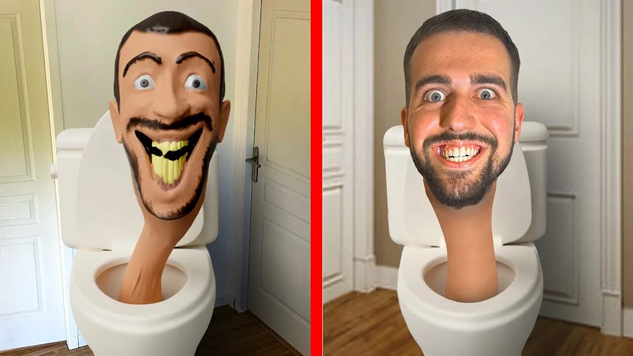 Магнит туалет фото JE ME TRANSFORME EN SKIBIDI TOILET DANS LA VRAIE VIE ! Ressemblance 100% ! ✅ - Y