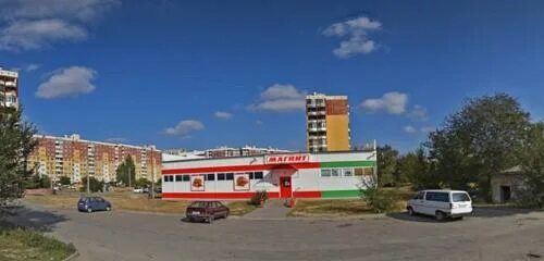 Магнит ул гидростроителей 12 поселок гэс фото Панорама: Магнит, супермаркет, ул. Гидростроителей, 12, посёлок ГЭС, Волгоград -