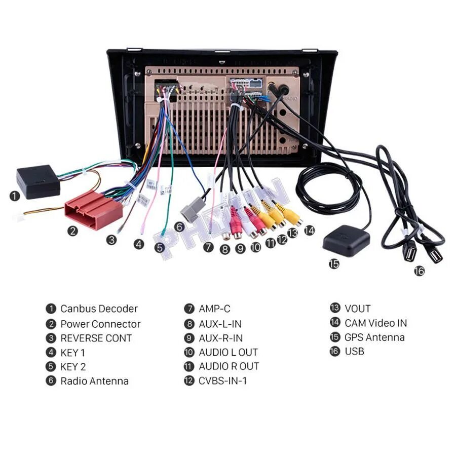 Магнитола ts7 2 32 9 дюймов подключение 9'' Car Radio GPS Navigation w/ Camera AM FM Android 8.1 For 04-09 Mazda 3 USA M