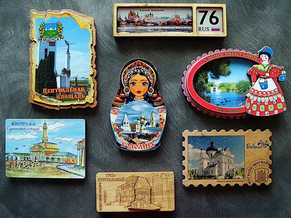 Магниты сувениры фото Магниты географические (деревянные) в дар (Москва). Дарудар