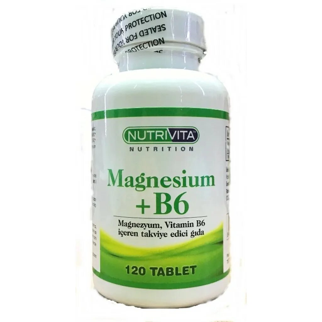 Магний в6 турецкий фото Nutrivita Magnesium B6 Vitamin 120 Tablet - Product 3