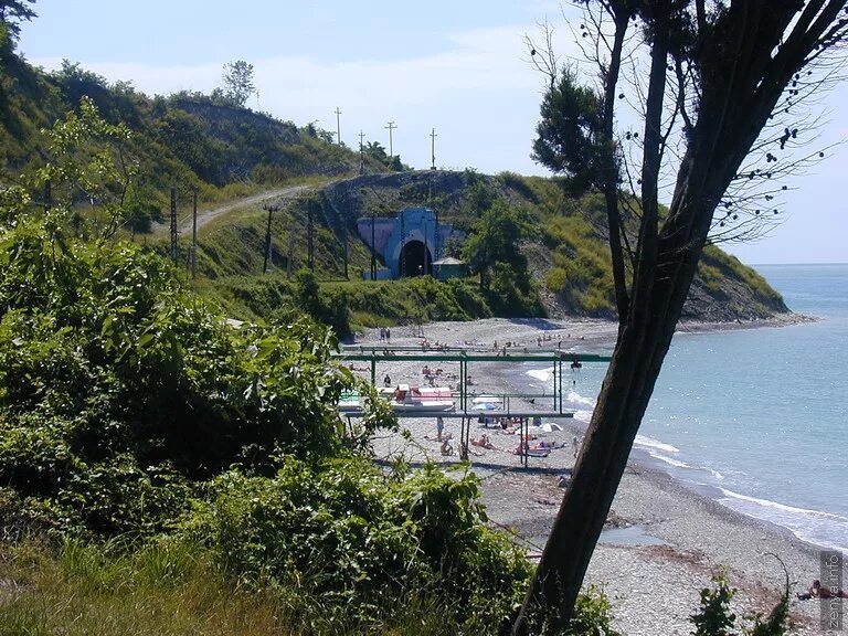 Магри фото поселка A tunnel near Sputnik station From "Black Sea coast (Tuapse - Sochi)" album