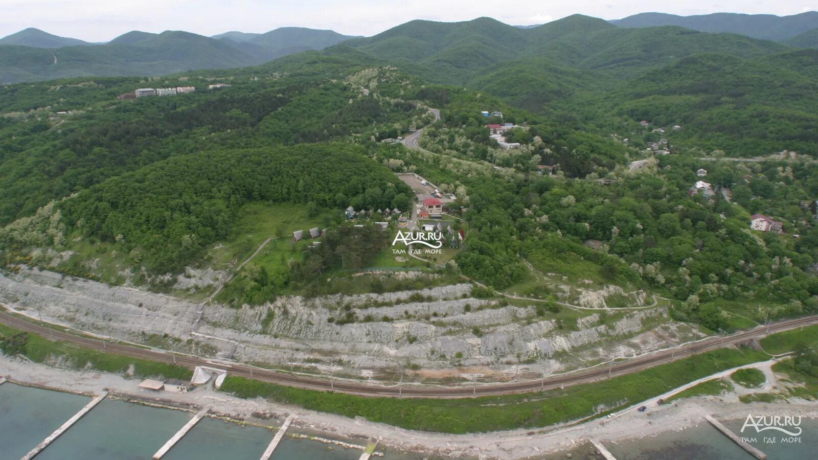 Магри краснодарский край сочи микрорайон магри фото Аэрофотосъёмка береговой полосы от Магри до Совет-Квадже