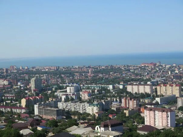 Махачкала фото сверху Панорамный вид на Махачкалу и Каспийское море с горы Тарки-Тау Бюджетные путешес