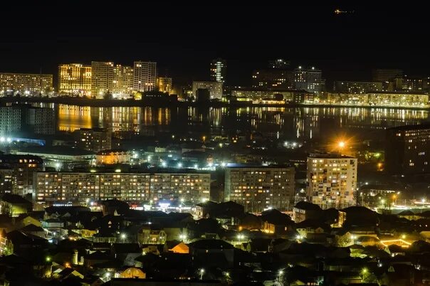 Махачкала ночью фото Lights of the night city. Makhachkala. 2023 Native Dagestan Дагестан ВКонтакте
