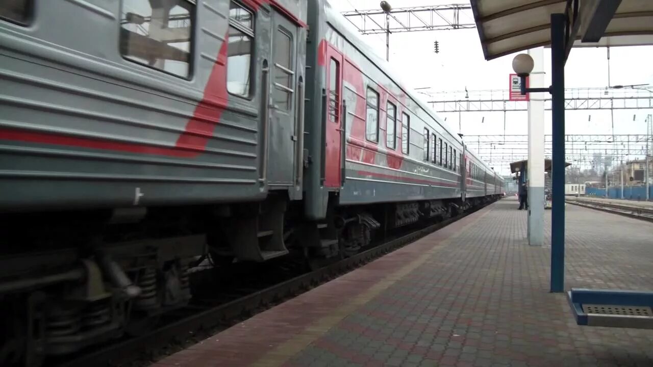 Махачкала поезд фото Прибытие ЭП1М-612 с поездом Махачкала - Санкт-Петербург - YouTube