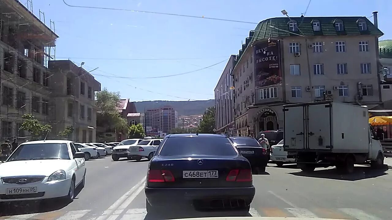 Махачкала улица центральный фото и координаты Ул. Дахадаева главные улицы Махачкалы, июнь 2018, Дагестан - YouTube