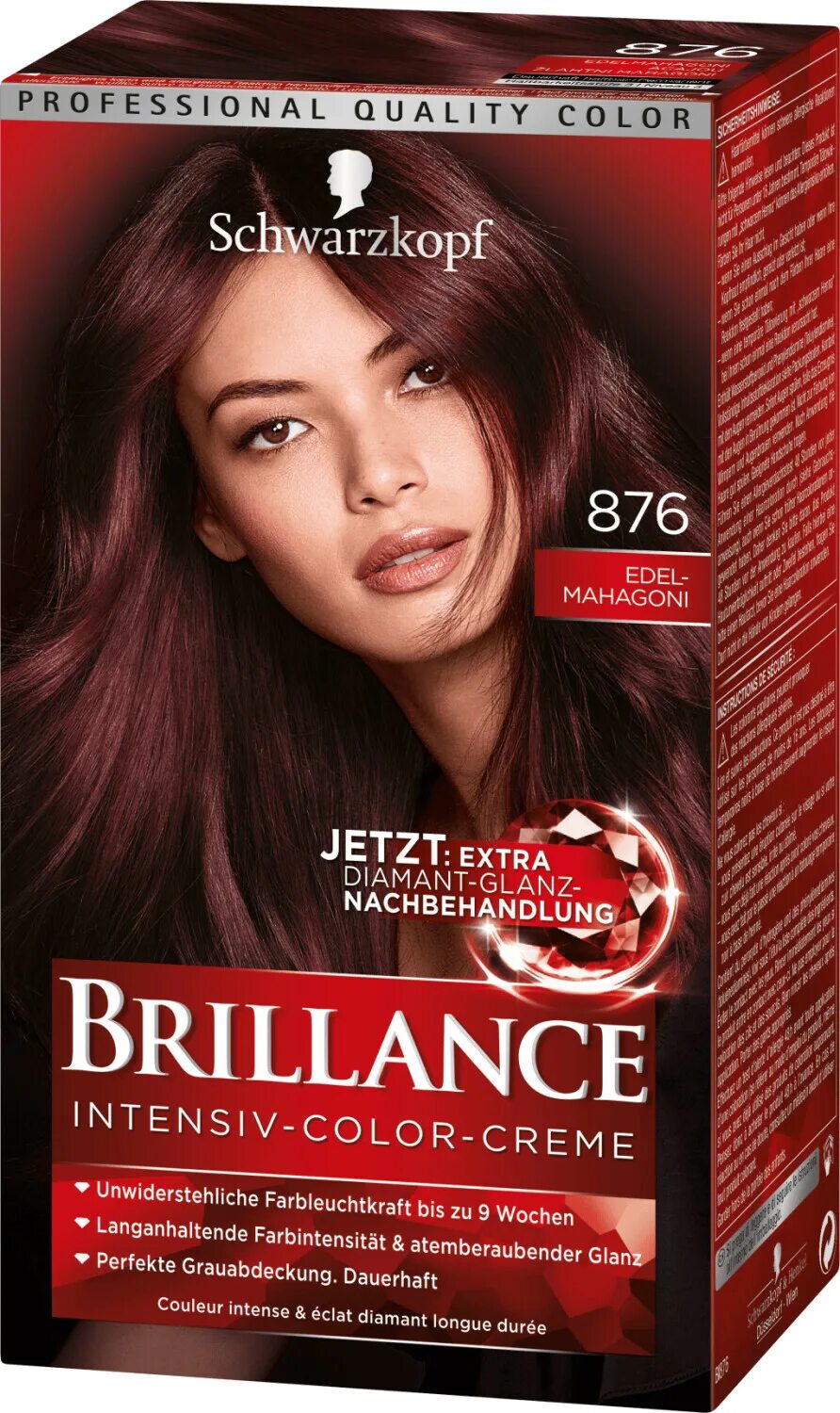 Махагон краска для волос какой цвет фото Schwarzkopf Brillance 876 Edelmahagoni (200 ml) ab 5,95 € Preisvergleich bei ide