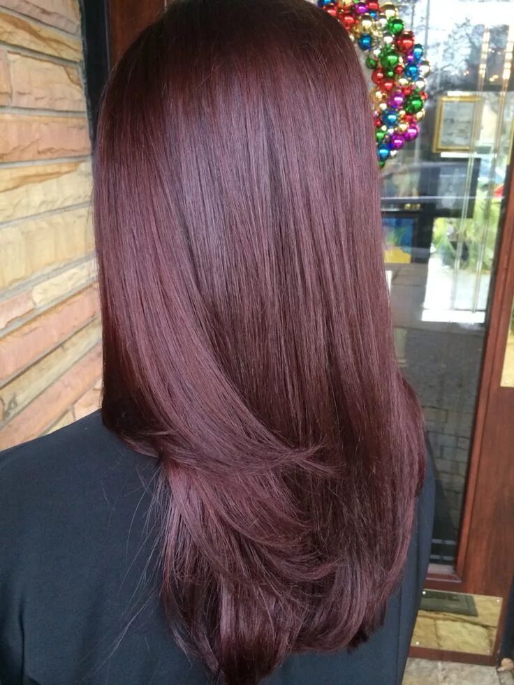 Махагон цвет волос фото краска Mahogany Violet hue Haircolor done by Me.! ✔ Mahogany hair, Hair color mahogany,