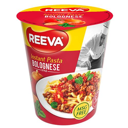 Макароны быстрого приготовления фото Reeva Snabbpasta Bolognese 70 g - Euro-East