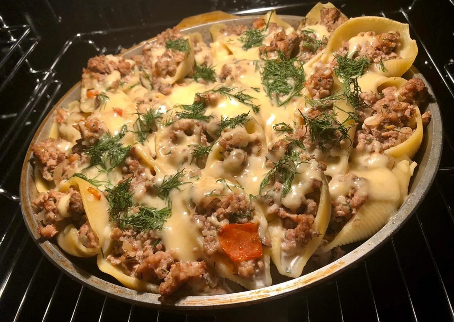 Макароны фаршированные фаршем фото Ракушки, фаршированные фаршем, рецепт с фото