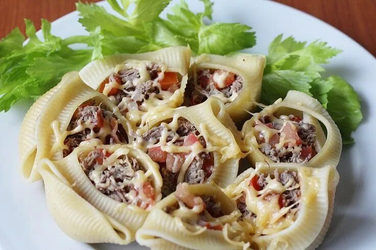 Макароны фаршированные фаршем фото рецепт Фаршированные макароны ракушки фаршем, сыром: пошаговые рецепты с фото для легко