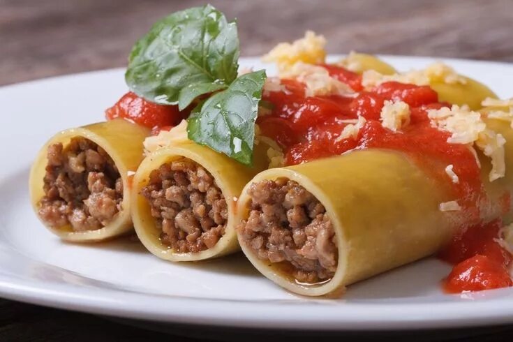 Макароны фаршированные фаршем фото рецепт Pin on Food & Drink