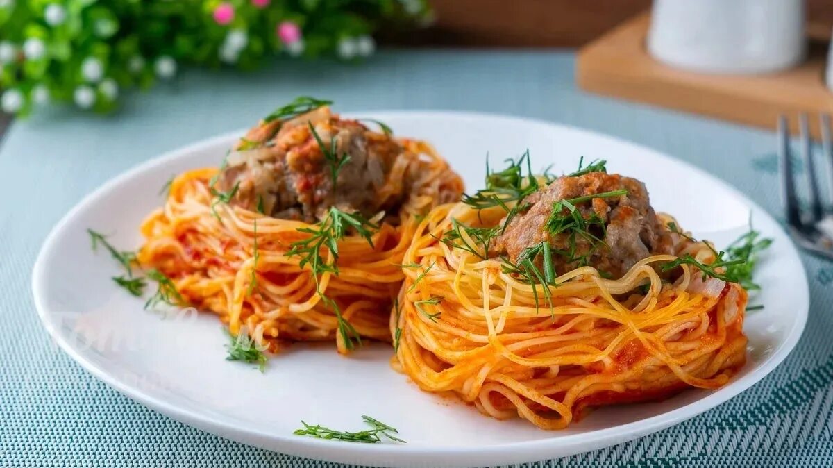 Макароны гнезда с фаршем фото Гнёзда с фаршем.фарш в духовке.макароны по флотски.макароны.ужин.обед.фарш.мясо.