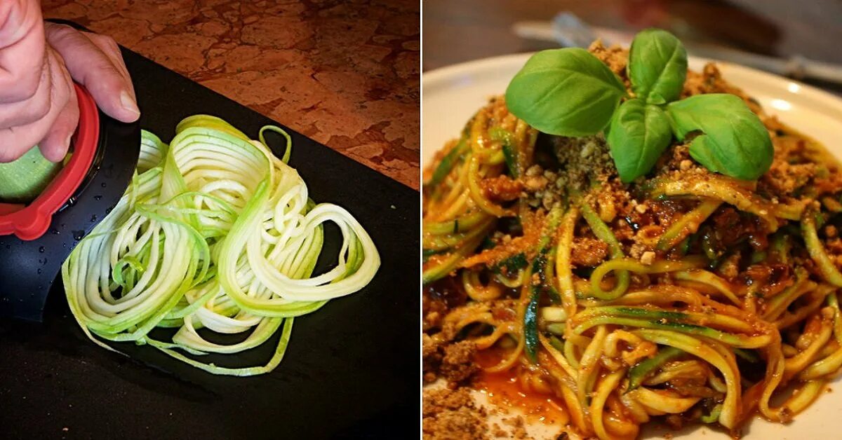 Макароны из кабачков рецепт с фото пошагово Спагетти из кабачков - Со Вкусом