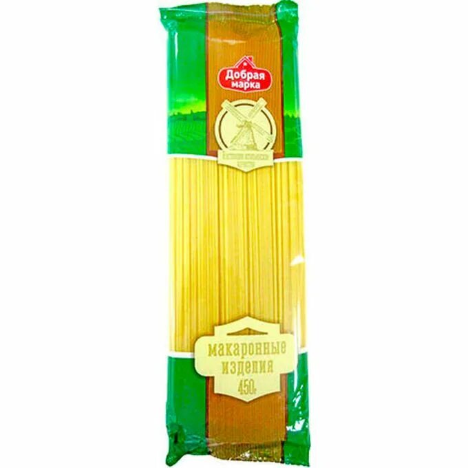 Макароны марки фото Макаронные изделия Добрая марка Спагетти А 450 г - купить с самовывозом в СберМа