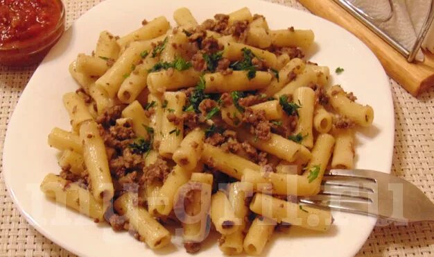 Макароны по флотски с фаршем фото Макароны по-флотски рецепт с фаршем