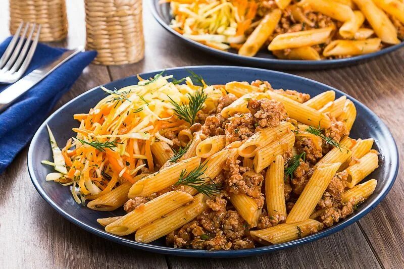 Макароны по флотски с фаршем фото Макароны по-флотски с индейкой: рецепт от Шефмаркет
