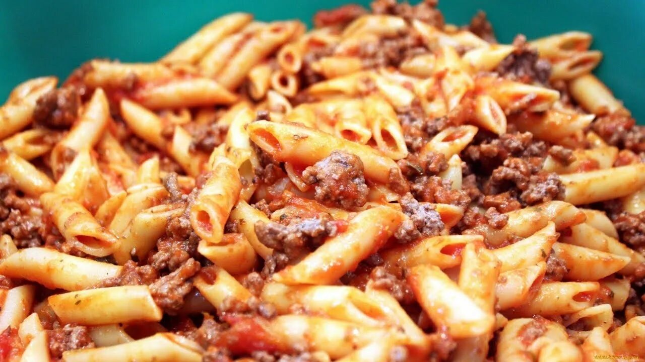 Макароны по флотски с фаршем фото Настоящее обьедение-Макароны по флотски/сковорода,продукты и немного магии на тв