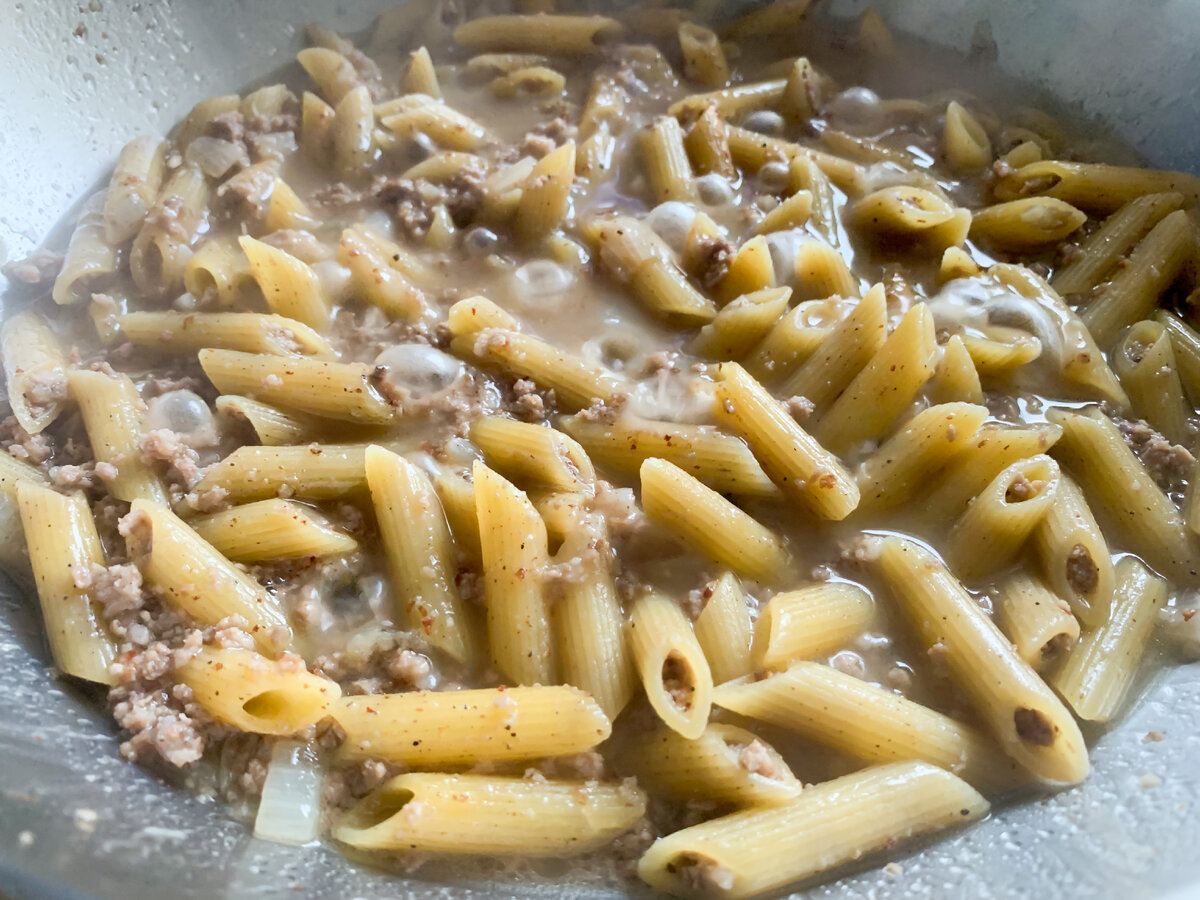 Макароны по флотски в кастрюле фото Готовим макароны по-флотски ещё проще, вкуснее и меньше грязной посуды - использ