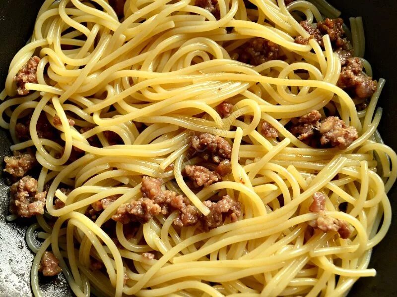 Макароны с фаршем с фото пошагово Как приготовить Спагетти с фаршем и плавленым сыром - пошаговый рецепт с фото на