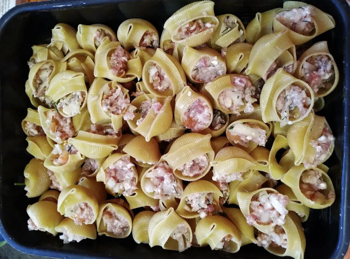 Макароны с фаршем в духовке фото Лумакони фаршированные Я у мамы кулинар Дзен
