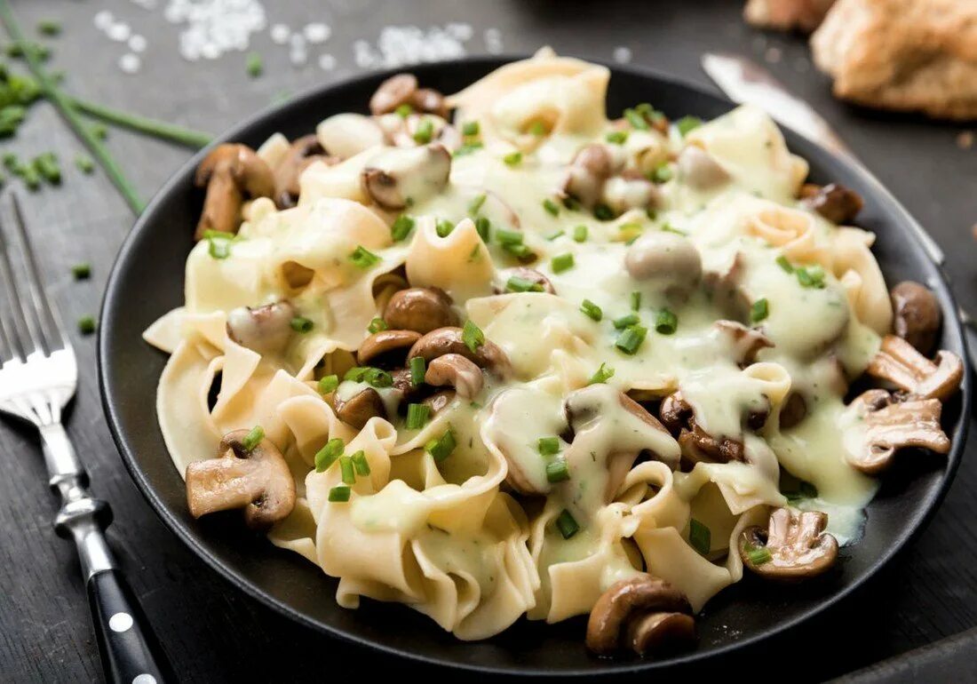 Макароны с грибами фото Макароны с грибами - вкусный рецепт с пошаговым фото