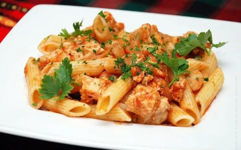 Макароны с курицей фото Макароны по-шаляпински DiDinfo Дзен