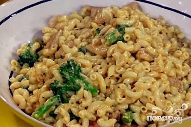 Макароны с курицей на сковороде фото Макароны с курицей, сыром и овощами - рецепт с фото на Повар.ру