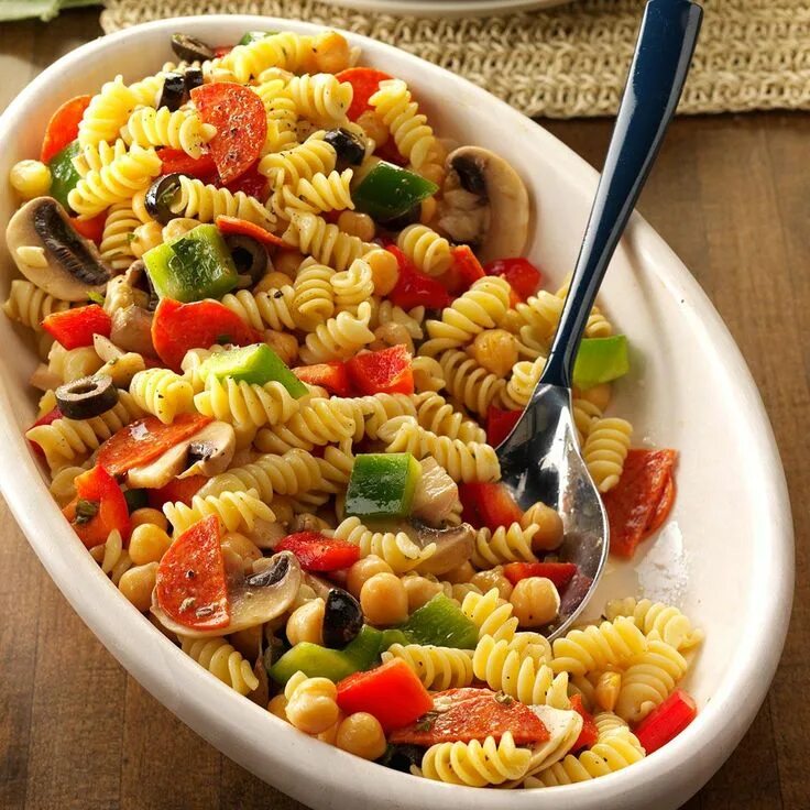 Макароны с овощами фото Quick Antipasto Salad Recipe Antipasto salad, Antipasto pasta salads, Antipasto 