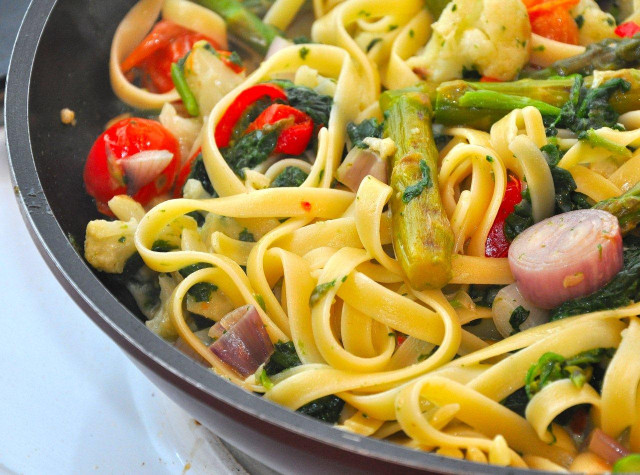 Макароны с овощами рецепты с фото Макароны (fettuccine) с овощами. - Готовим У Себя Дома - ЖЖ