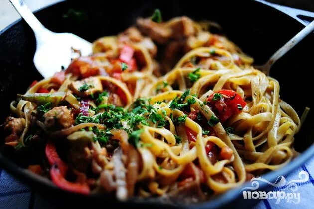 Макароны с овощами рецепты с фото Макароны с курицей и овощами - пошаговый рецепт с фото на Повар.ру