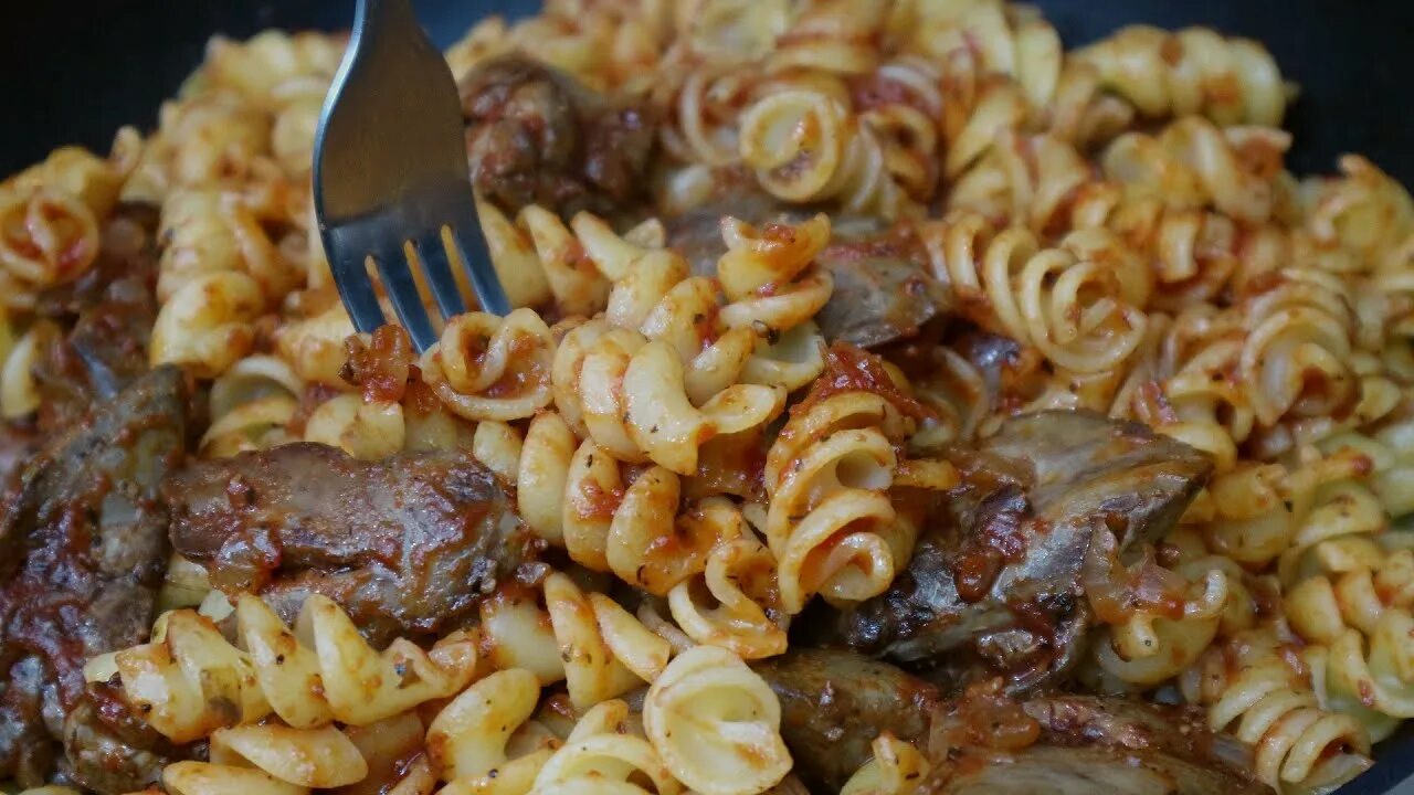Макароны с печенью фото Макароны с кетчупом и куриной печенью. Песня а не рецепт! - YouTube
