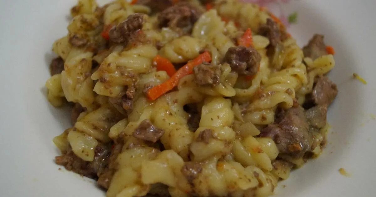 Макароны с печенью фото Печень куриная с макаронами eCookie.ru