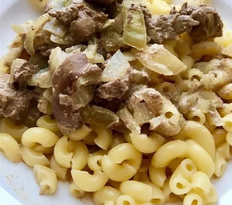 Макароны с печенью рецепт с фото Pasta with liver delicious tenderly Where is that 3 large portions I'll eat on t