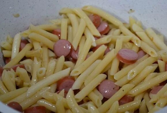 Макароны с сосисками в духовке фото Макароны с сосиской в духовке - пошаговый рецепт с фото на Повар.ру