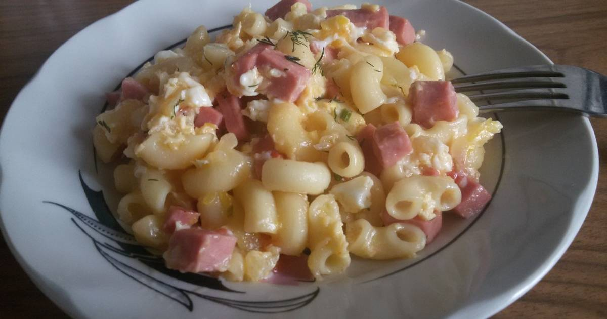 Макароны с сыром и колбасой фото Как дёшево, сытно и вкусно накормить семью?! Несколько проверенных рецептов. Сиб