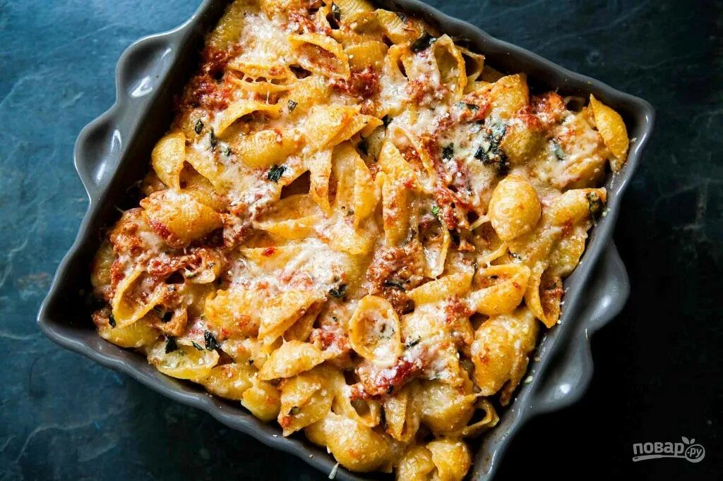 Макароны с сыром в духовке фото Макаронная запеканка с тунцом - пошаговый рецепт с фото на Повар.ру
