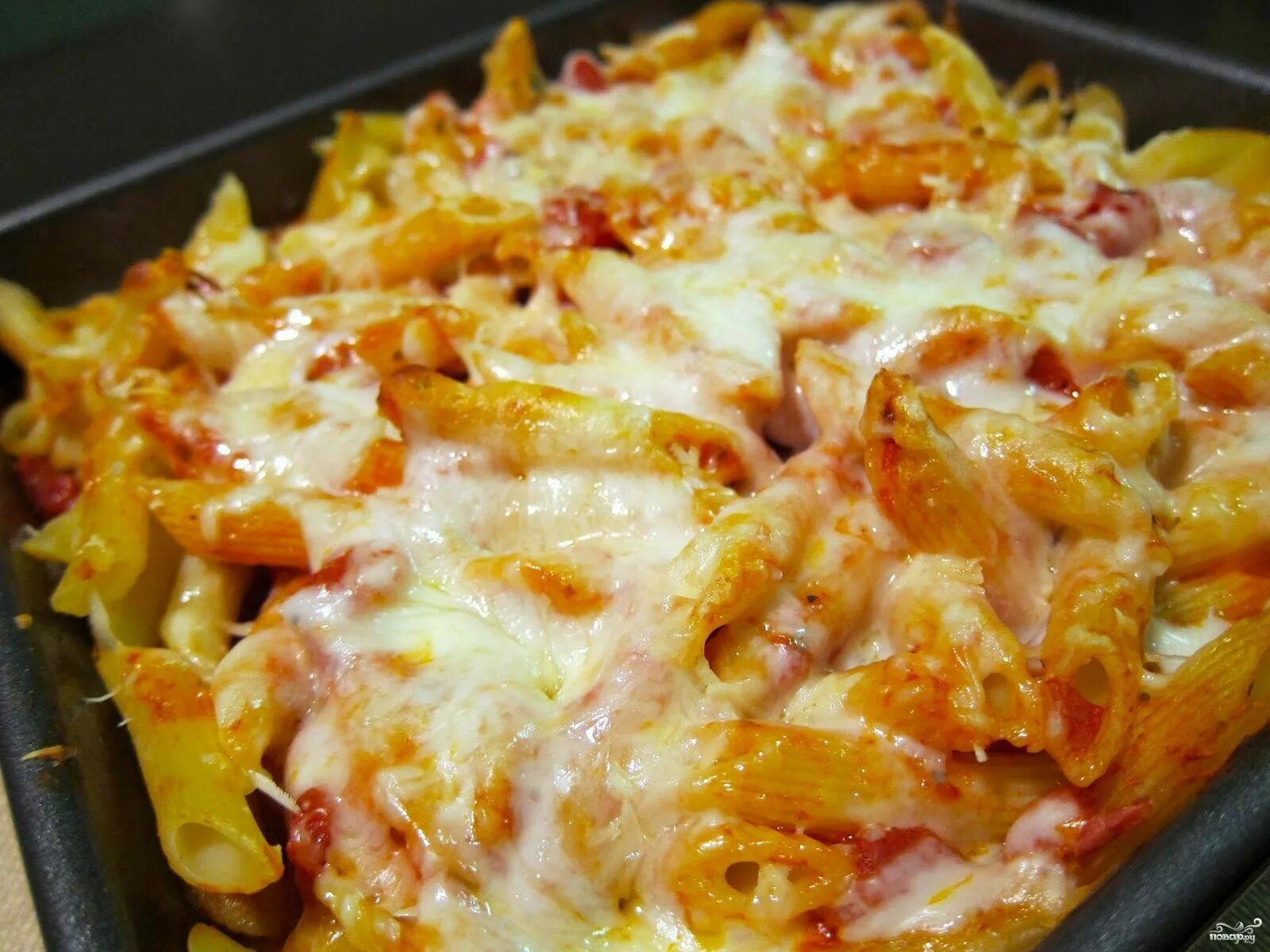 Макароны с сыром в духовке фото Макаронная запеканка с курицей - пошаговый рецепт с фото на Повар.ру