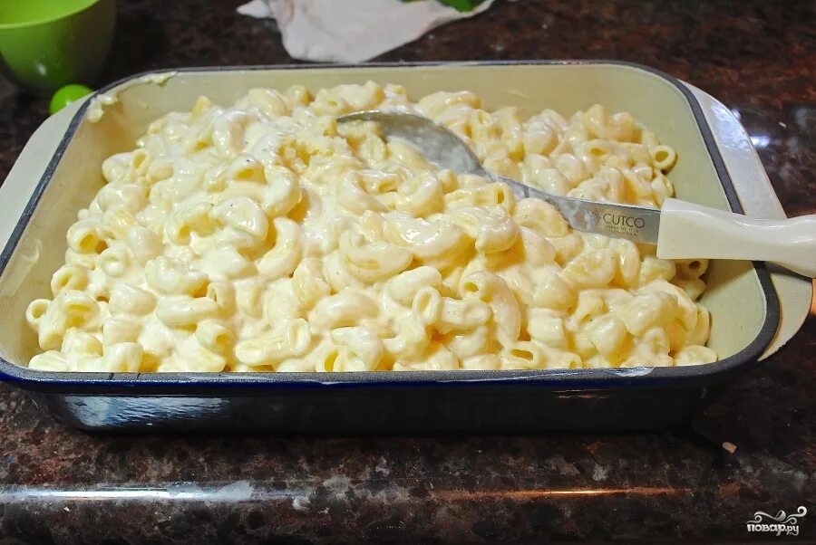 Макароны с сыром в духовке фото Запеканка из макарон с сыром - пошаговый рецепт с фото на Повар.ру