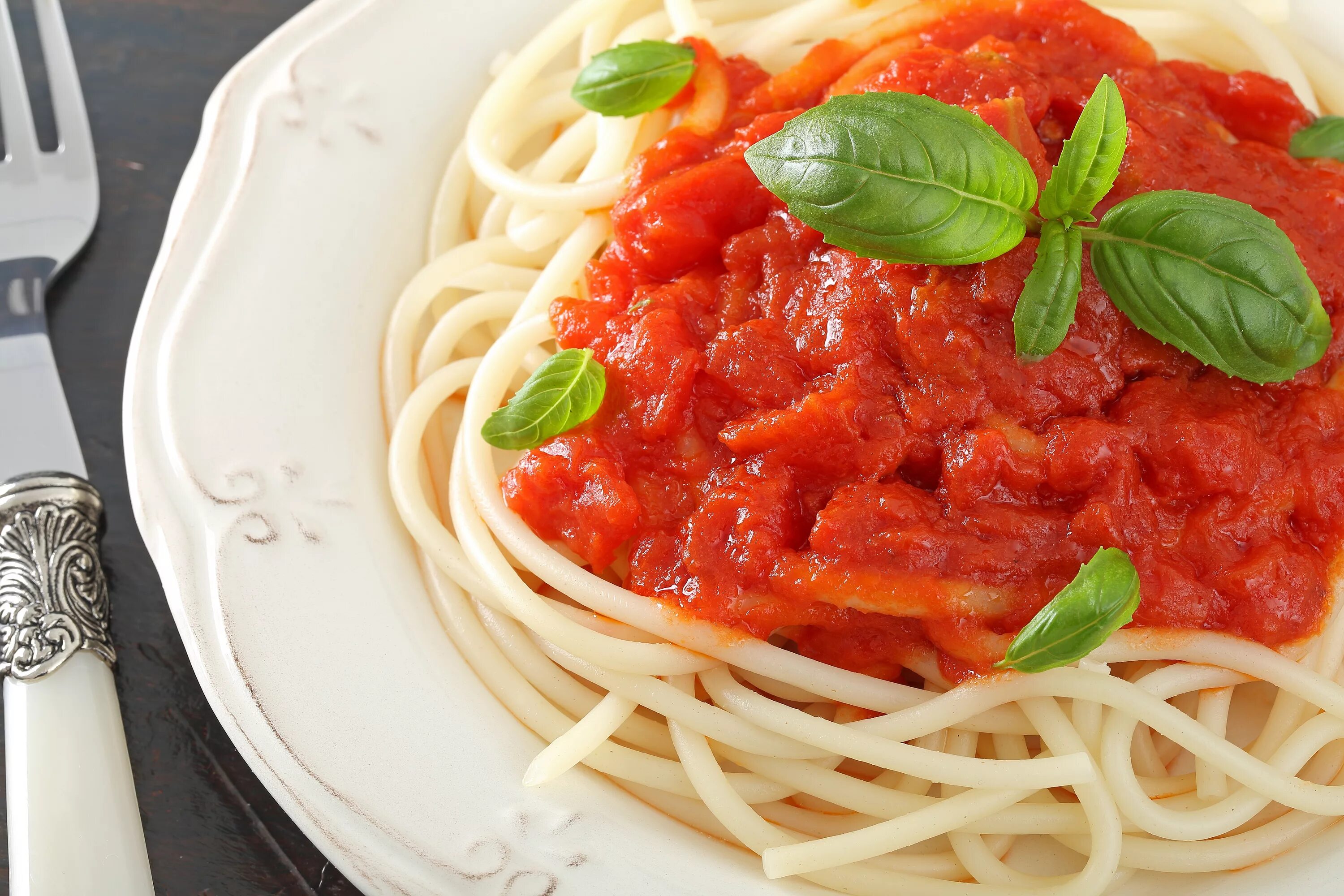 Макароны с томатным соусом фото Паста в томатном соусе - вкусный рецепт с пошаговым фото