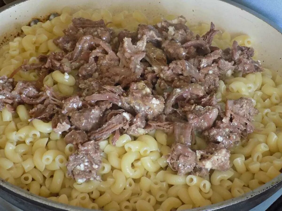 Макароны с тушенкой на сковороде фото Пошаговый рецепт макарон с тушенкой: найдено 82 изображений