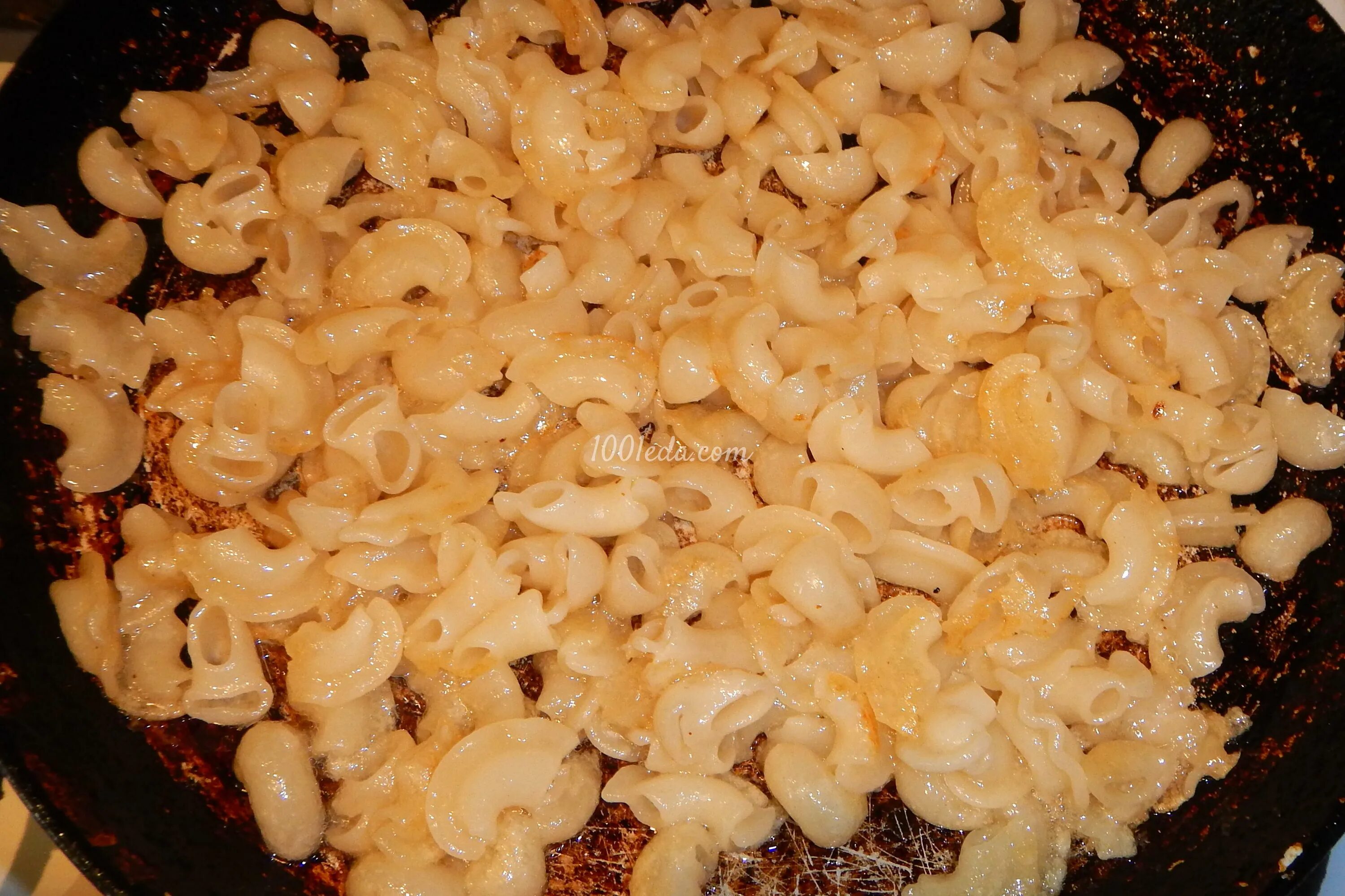 Макароны с яйцом на сковороде фото Макароны, жареные с яйцом - Макароны от 1001 ЕДА