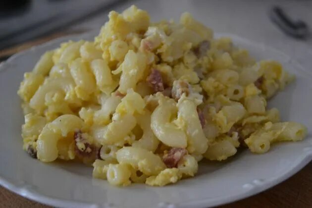 Макароны с яйцом на сковороде фото FOTORECEPT: Cestoviny s vajíčkom Recipe Food, Czech recipes, Cooking