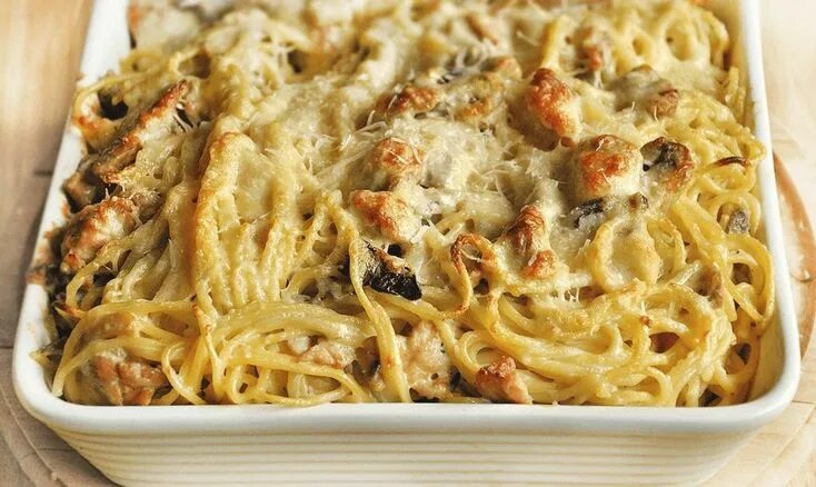 Макароны в духовке рецепт с фото Паста с курицей и грибами Рецепты пасты, Еда, Паста с курицей