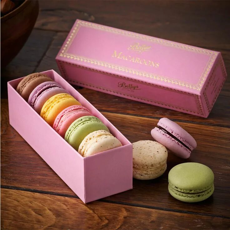 Макароны в коробке фото Macaroons (Box of 6) Macaroon packaging, Macaroon box, Macaroons